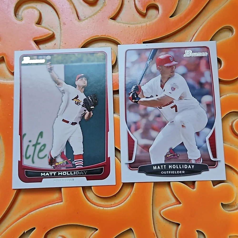 Topps Bowman 2013 Matt Holliday Saint Louis Cardinals #98 and #99 2 Pack